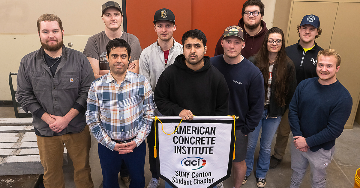 SUNY Canton Students Break into Advanced Concrete Compositions