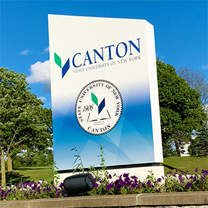SUNY Canton entrance sign