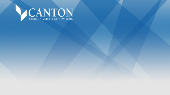 SUNY Canton logo with blue background