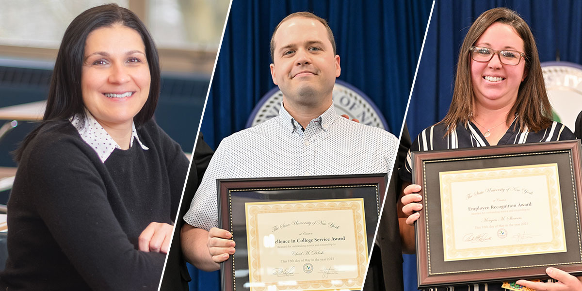 SUNY Canton College Council Selects Three Employees for Outstanding Service