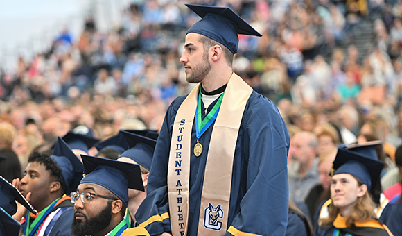Sebastien Paquette is recognized at Commencement 2024.