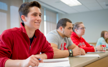 Students sitting in class