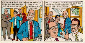 Dr. Szafran in an Archie comic