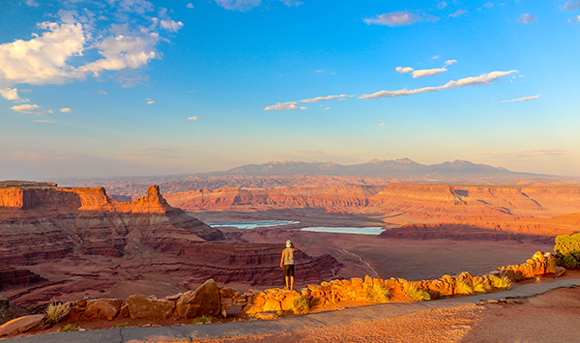 Nick Miale looks over the Grand Canyon.