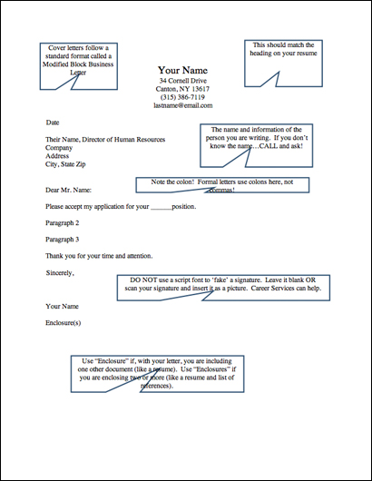 Cover Letter Structure
