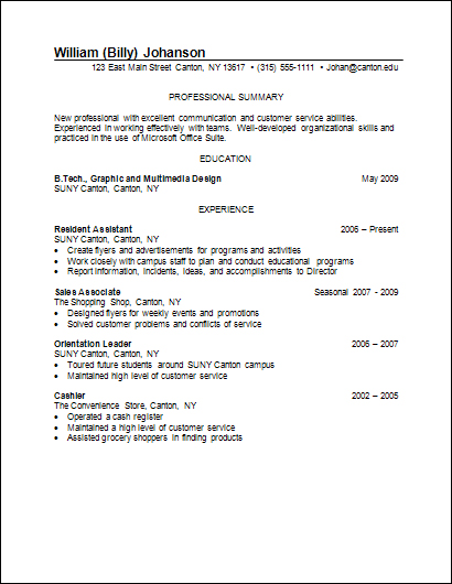 Graphic Design Resume