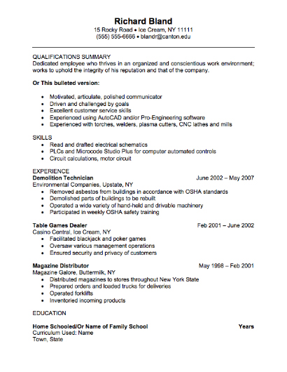 Homeland Security Resume