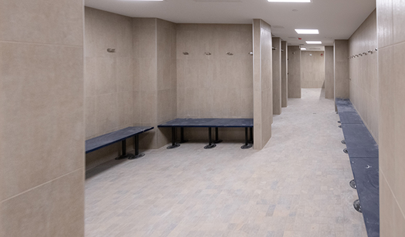 Dana Hall locker room