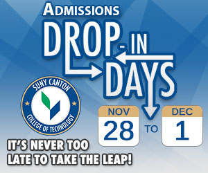 Admissions Drop-In Days Nov 28 - Dec 1