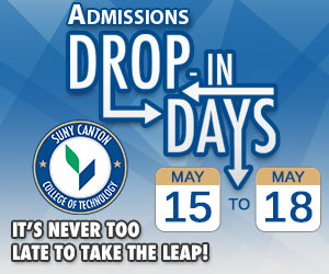 Admissions Drop-In Days May 15-18