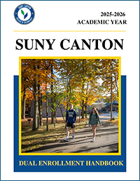 SUNY Canton Dual Enrollment Handbook cover