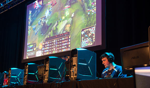 Esports League of Legends match in Albany.