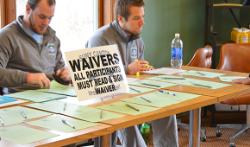 Students run the Waiver table.