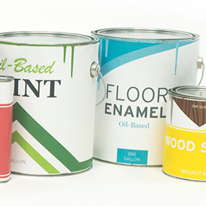 Paint and varnish cans