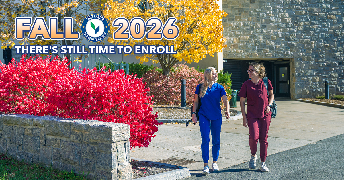 Fall 2026 - There's still time to enroll