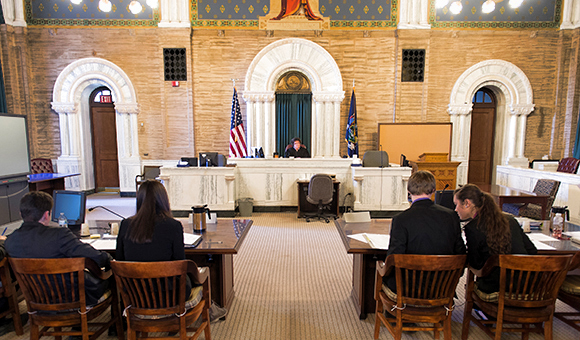 St. Lawrence County courtroom