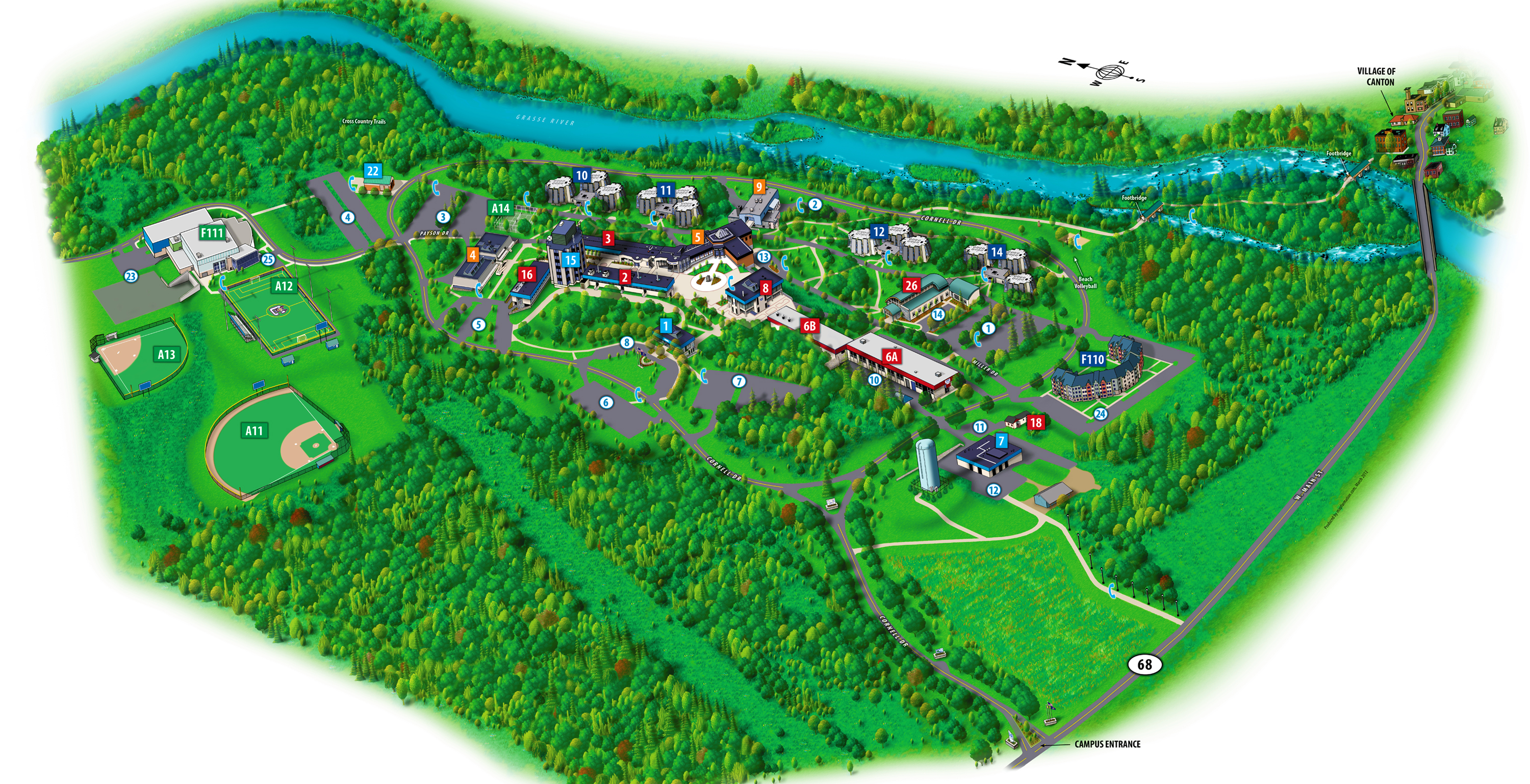 SUNY Canton Map