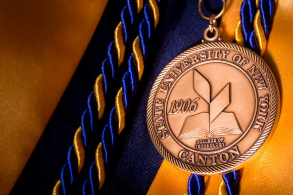 SUNY Canton graduate medallion