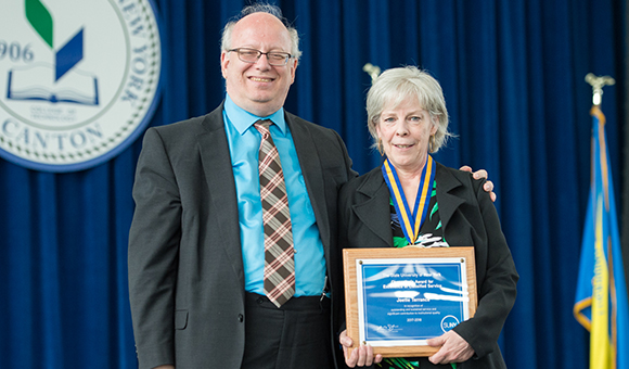 President Szafran and Joette Terrance