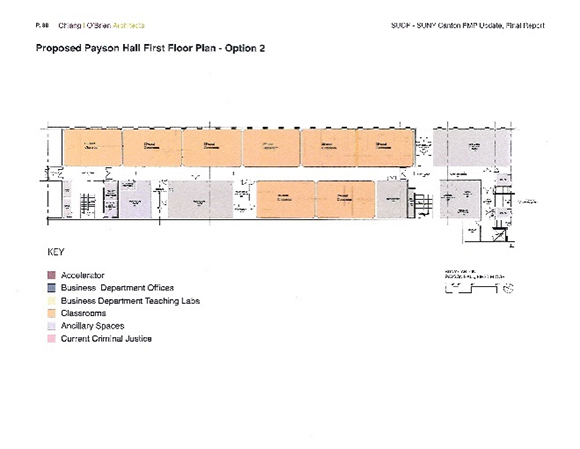 Payson Hall Renovation - Option 2 - Floor 1