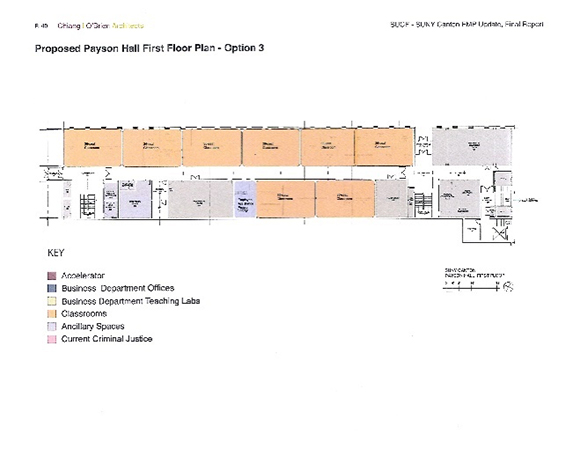 Payson Hall Renovation - Option 3 - Floor 1
