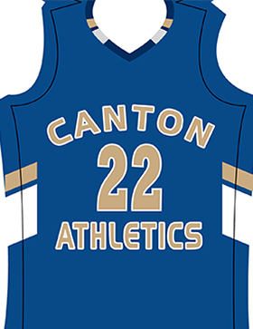 Athletics basketball jersey #22
