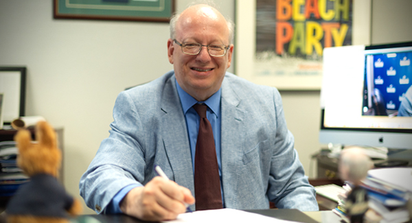 President Zvi Szafran at his desk