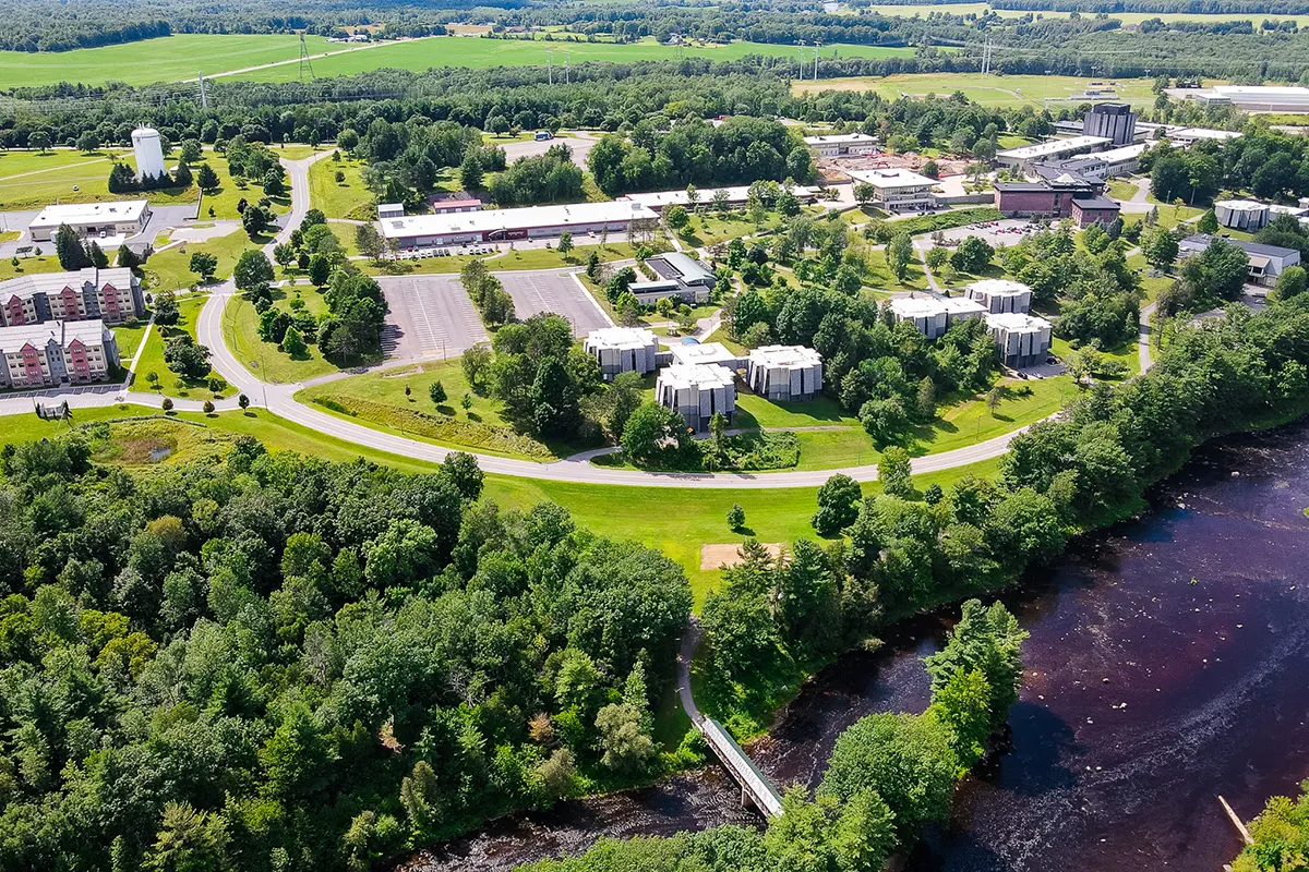 Aerial view of SUNY Canton