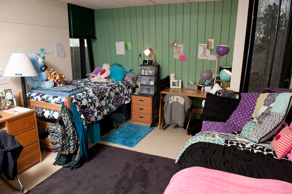 View of a student room