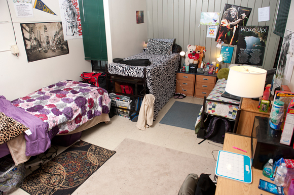 View of a student room