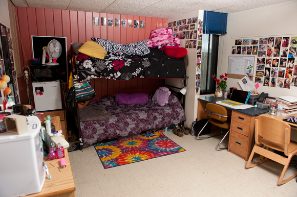 View of a student room