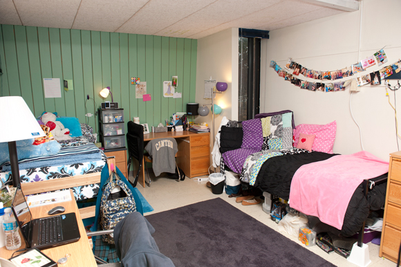 View of a student room