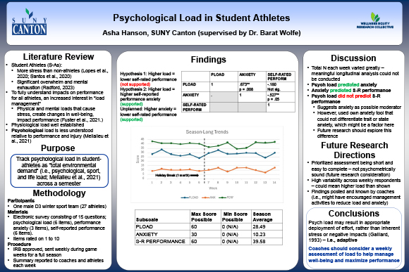 Psychological Load in Student Athletes