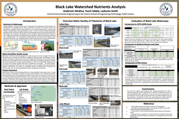Black Lake Watershed Nutrients Analysis