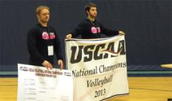 Students present the Championship Banner